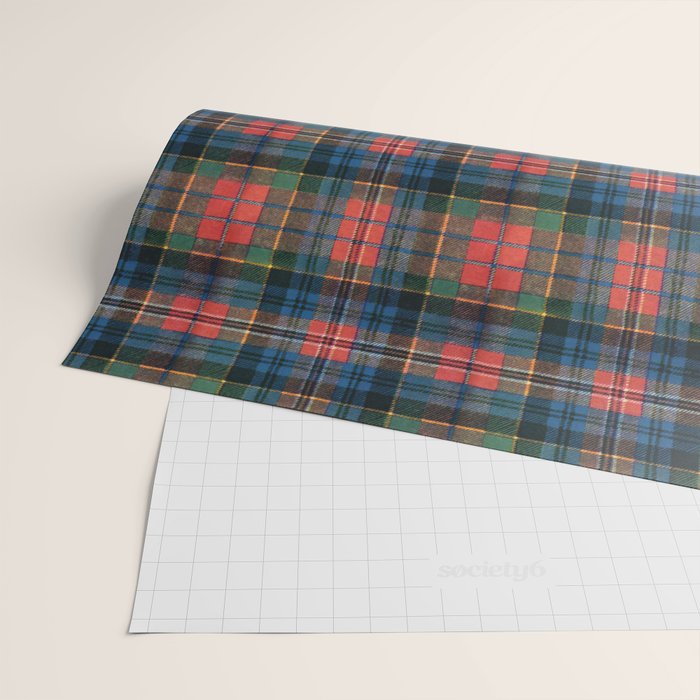 Bold Macpherson Tartan Pattern Wrapping Paper Gallery Image 2