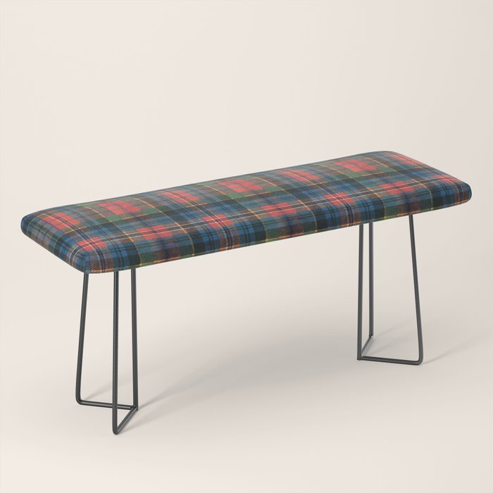 Bold Macpherson Tartan Pattern Bench Gallery Image 1