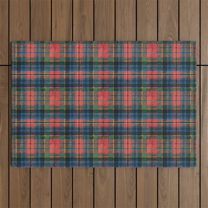Bold Macpherson Tartan Pattern Outdoor Rug Gallery Image 1