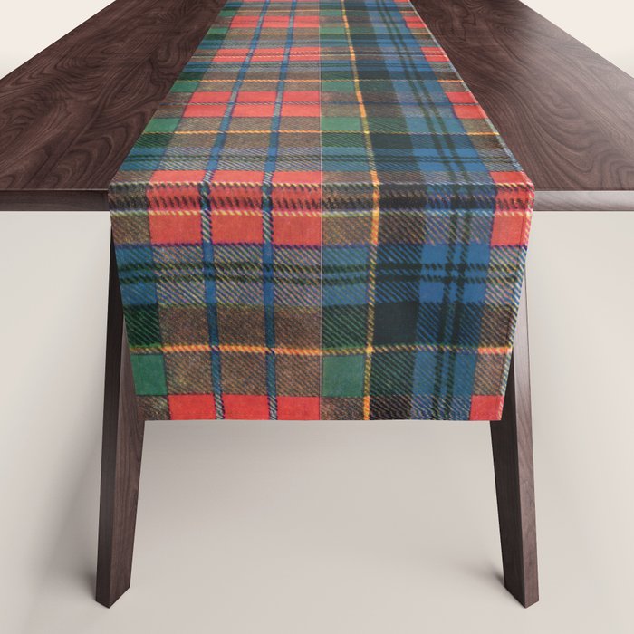 Bold Macpherson Tartan Pattern Table Runner Gallery Image 1