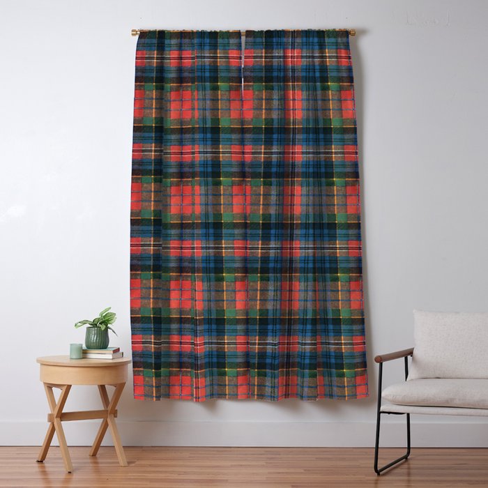 Bold Macpherson Tartan Pattern Window Curtain Gallery Image 5