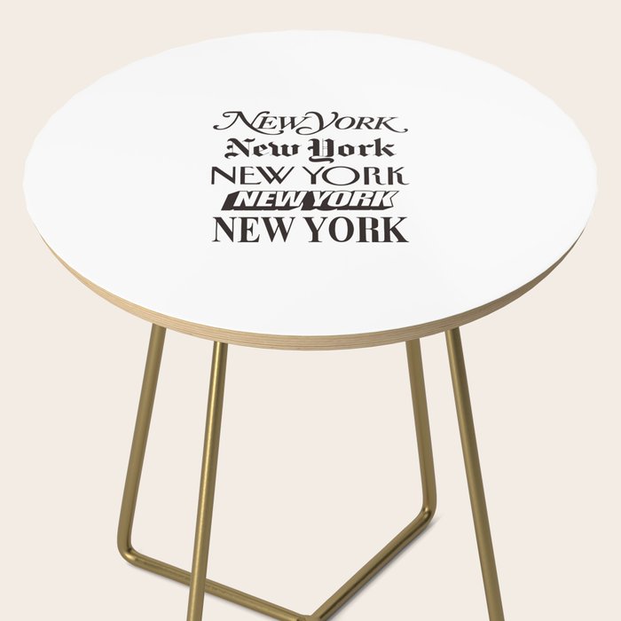 I Heart New York City Black and White New York Poster I Love NYC Design black-white home wall decor Side Table Gallery Image 2