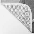 Odd Best Friends, Sweet Little Girl hugging elephant black and white photograph Bath Mat Gallery Image 2