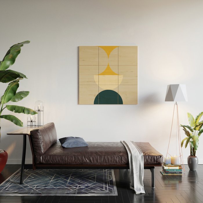 Mid Century 31B Wood Wall Art Gallery Image 2
