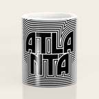 Atlanta City Text Pattern USA Coffee Mug Gallery Image 4