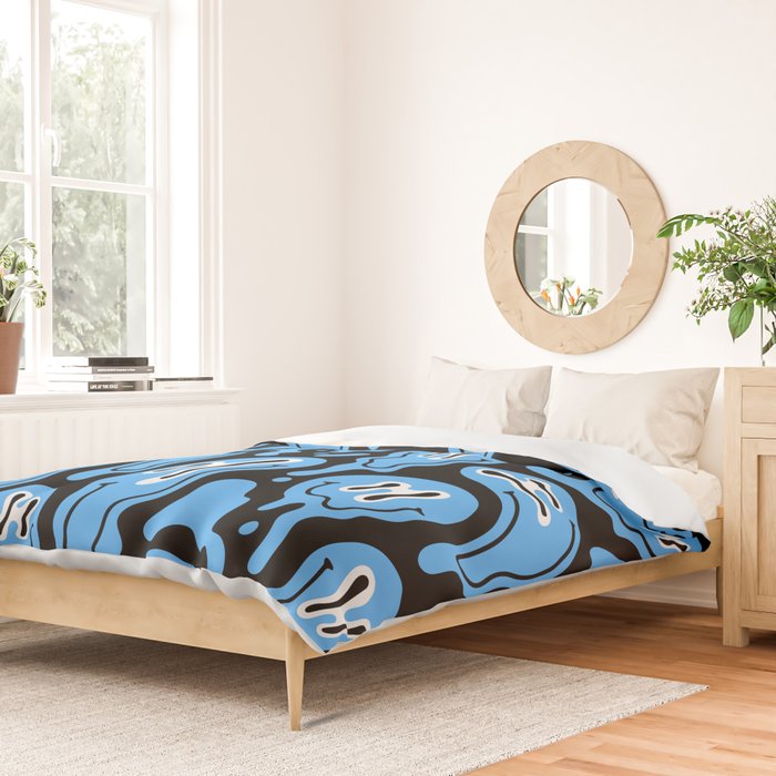 Funny smiling face pattern Duvet Cover Gallery Image 2