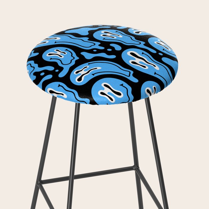Funny smiling face pattern Stool Gallery Image 2