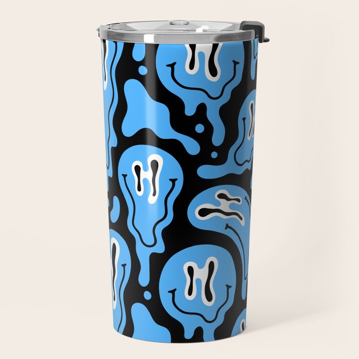 Funny smiling face pattern Travel Mug Gallery Image 2