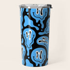 Funny smiling face pattern Travel Mug Gallery Image 2