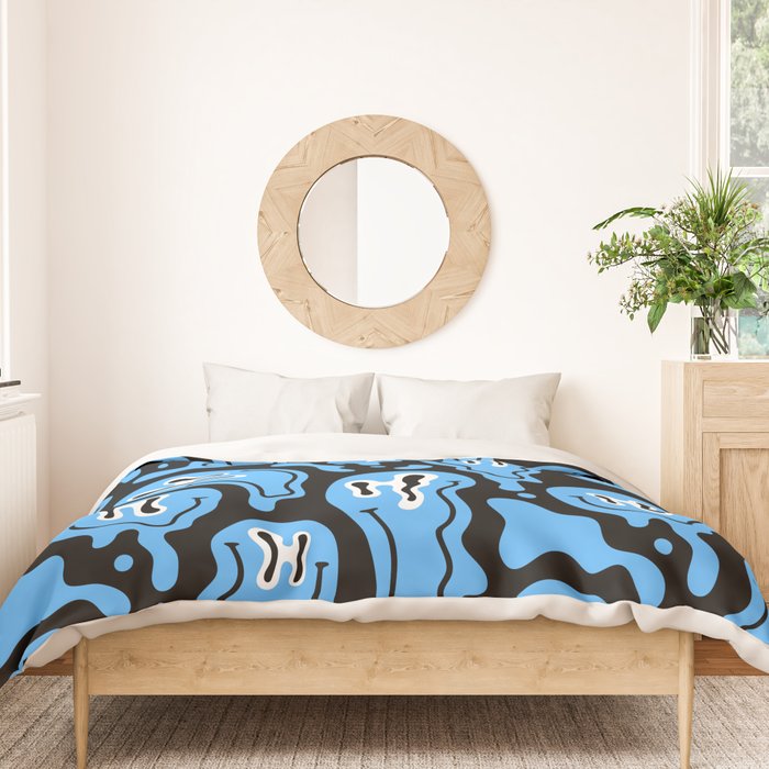 Funny smiling face pattern Duvet Cover Gallery Image 3