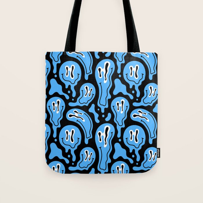 Funny smiling face pattern Tote Bag Gallery Image 1