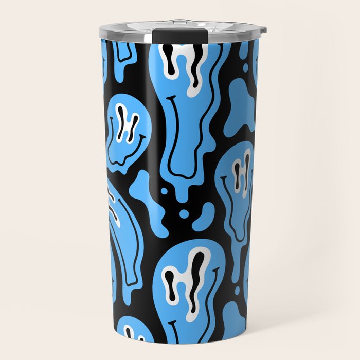 Funny smiling face pattern Travel Mug Gallery Image 1
