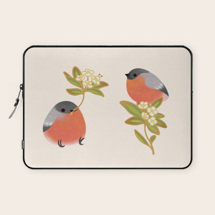 Eurasian bullfinch Laptop Sleeve Gallery Image 1