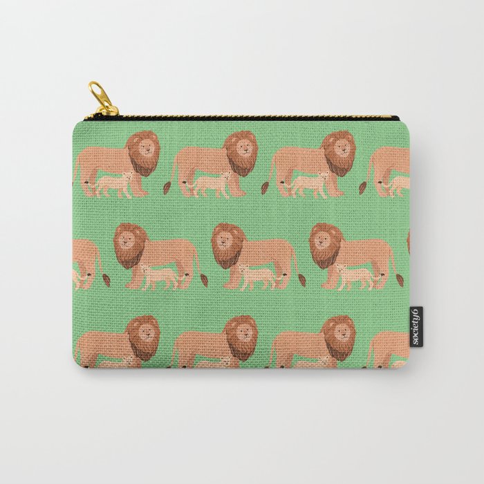 Father and Baby Lion Carry All Pouch Gallery Image 1