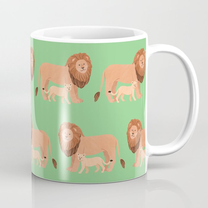 Father and Baby Lion Coffee Mug Gallery Image 1