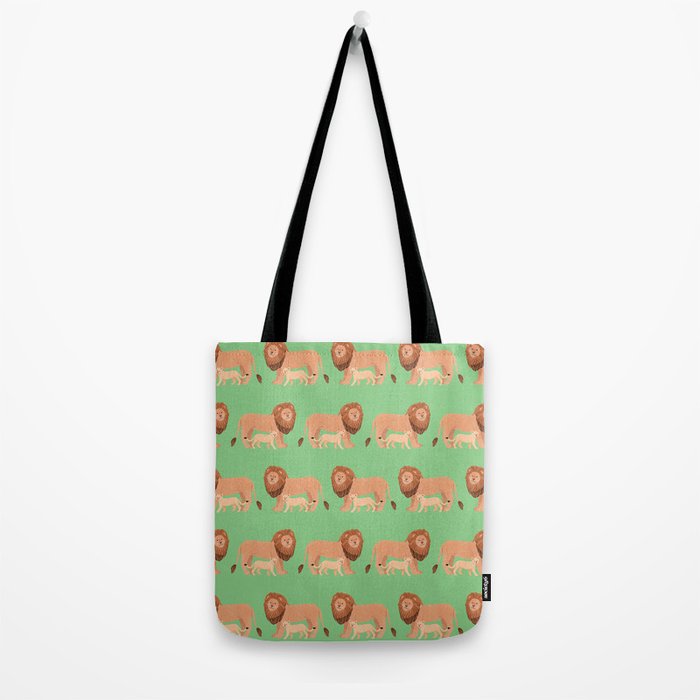 Father and Baby Lion Tote Bag Gallery Image 2