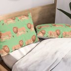 Father and Baby Lion Pillow Sham Gallery Image 2