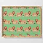 Father and Baby Lion Serving Tray Gallery Image 1