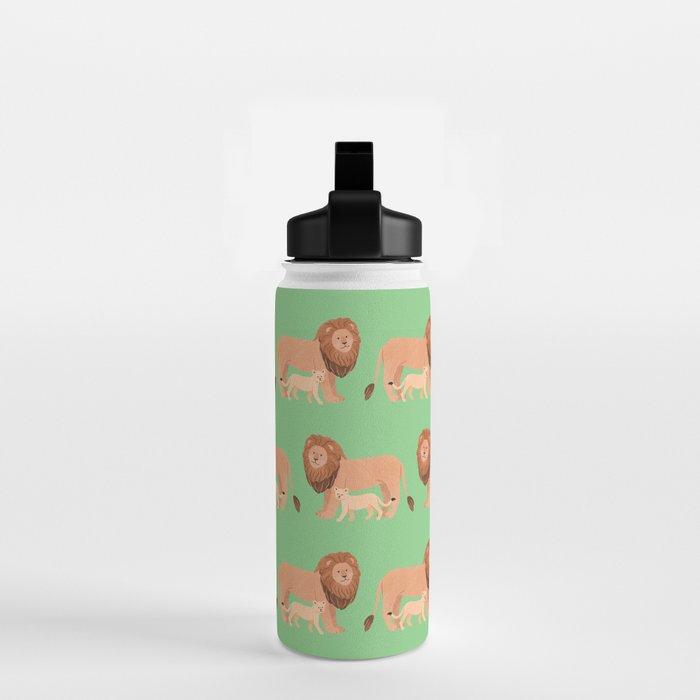 Father and Baby Lion Water Bottle Gallery Image 2