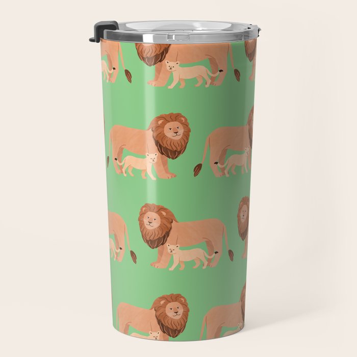 Father and Baby Lion Travel Mug Gallery Image 3