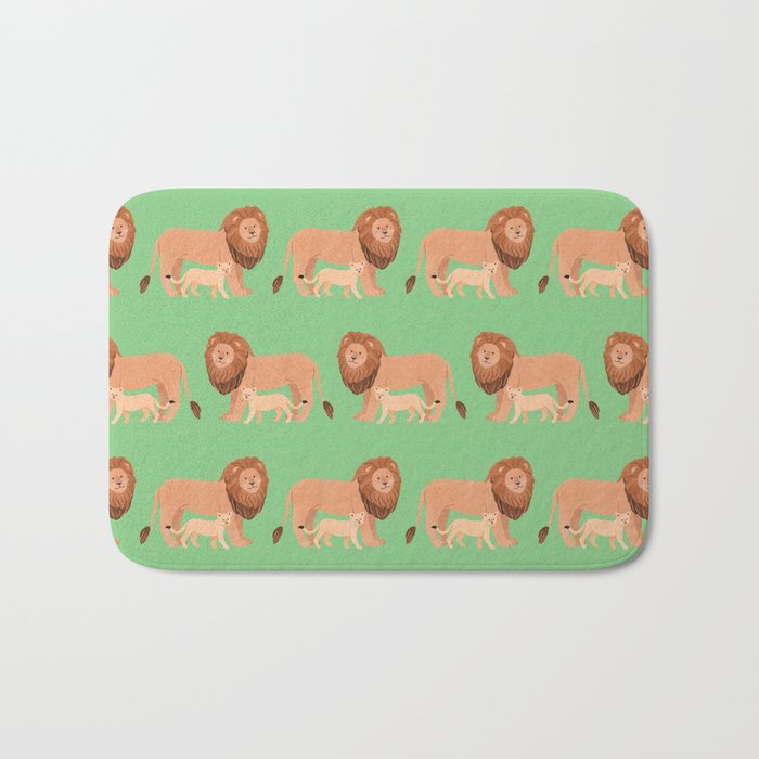 Father and Baby Lion Bath Mat Gallery Image 1