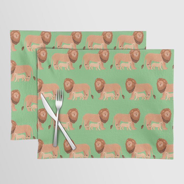 Father and Baby Lion Placemat Gallery Image 1