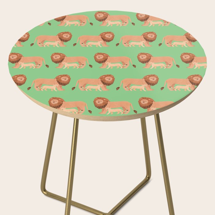 Father and Baby Lion Side Table Gallery Image 2