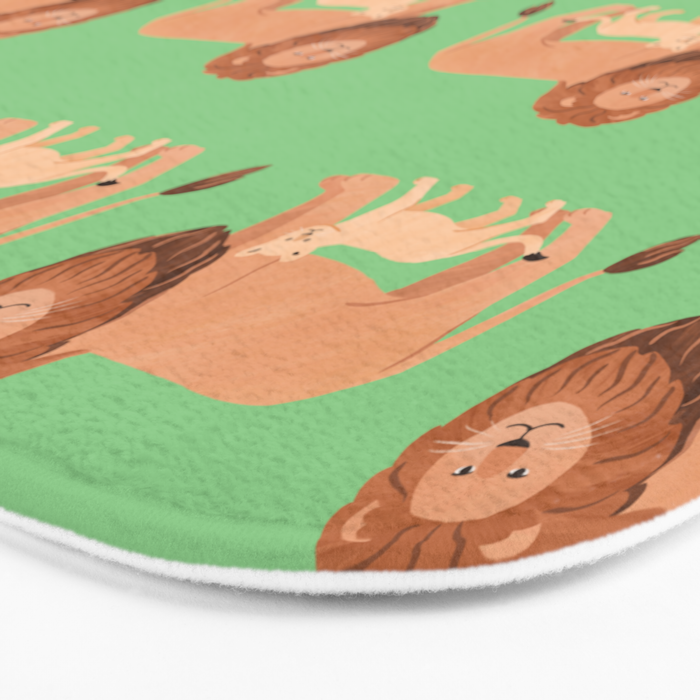Father and Baby Lion Bath Mat Gallery Image 3