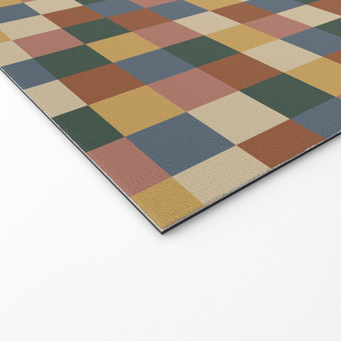 Bold Retro Checks Pattern - Small XI Welcome Mat Gallery Image 2