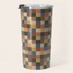 Bold Retro Checks Pattern - Small XI Travel Mug Gallery Image 3