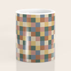 Bold Retro Checks Pattern - Small XI Coffee Mug Gallery Image 4