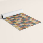 Bold Retro Checks Pattern - Small XI Yoga Mat Gallery Image 2