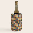 Bold Retro Checks Pattern - Small XI Wine Chiller Gallery Image 1