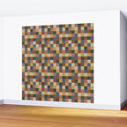 Bold Retro Checks Pattern - Small XI Wall Mural Gallery Image 2