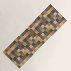 Bold Retro Checks Pattern - Small XI Yoga Mat Gallery Image 1
