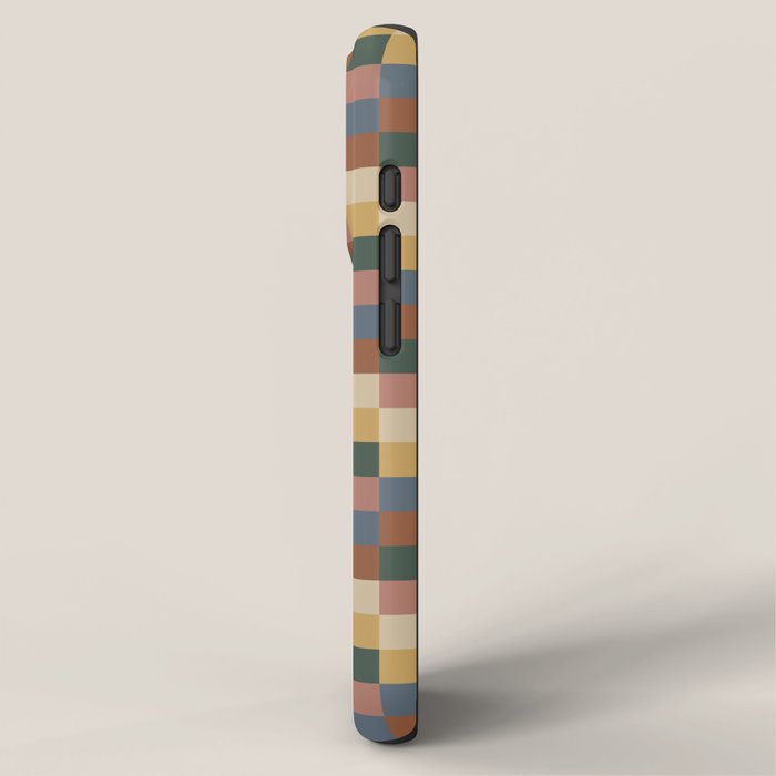 Bold Retro Checks Pattern - Small XI iPhone Case Gallery Image 2