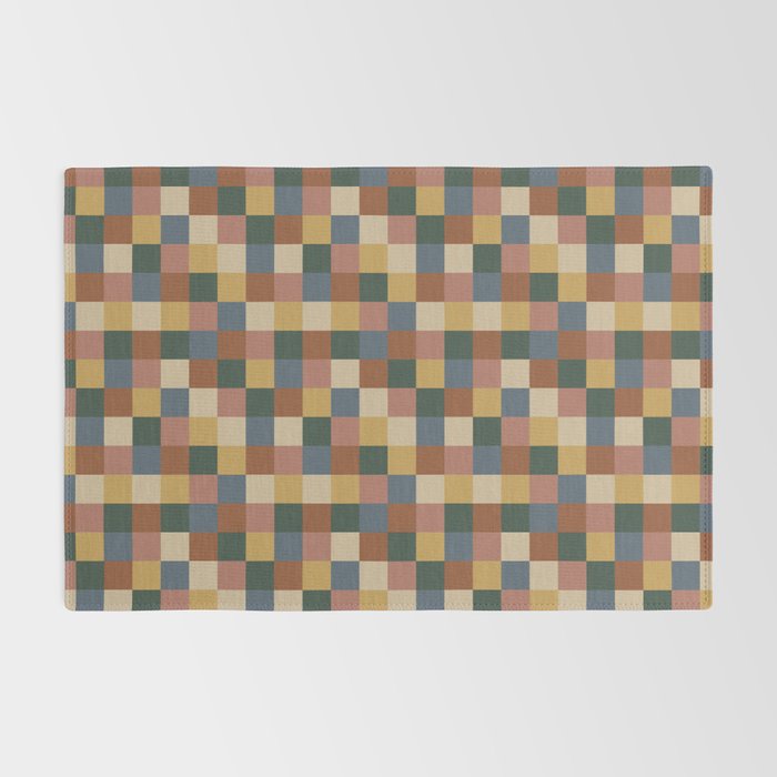 Bold Retro Checks Pattern - Small XI Rug Gallery Image 2