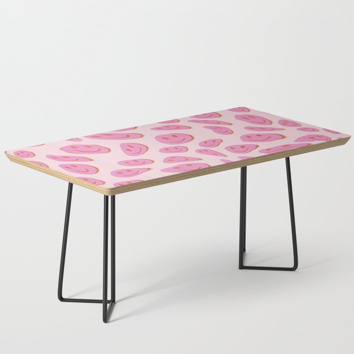 70s retro pink smiles pattern  Coffee Table Gallery Image 1