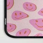 70s retro pink smiles pattern  Laptop Sleeve Gallery Image 3