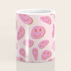 70s retro pink smiles pattern  Coffee Mug Gallery Image 4