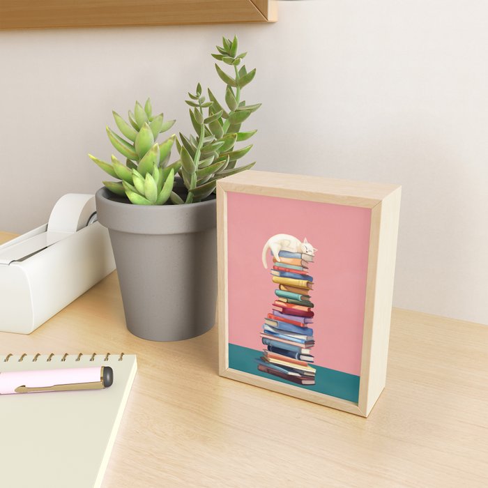 Where the Cat Dreams Mini Art Print Gallery Image 2