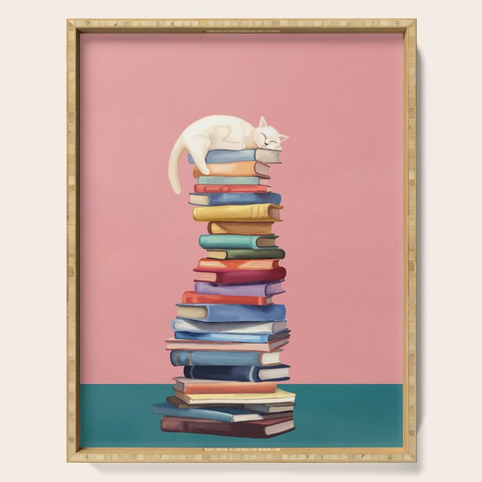 Where the Cat Dreams Serving Tray Gallery Image 1