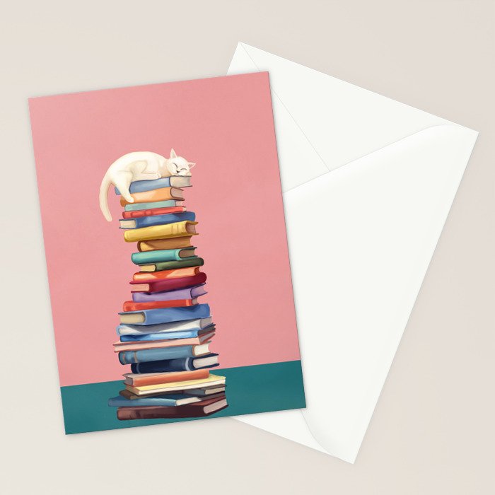 Where the Cat Dreams Stationery Card Gallery Image 2