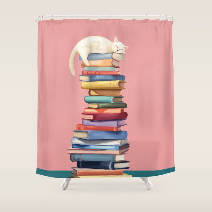 Where the Cat Dreams Shower Curtain Gallery Image 1