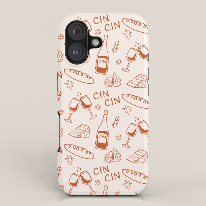 Fancy Dinner. Cheese and Wine iPhone Case Gallery Image 1