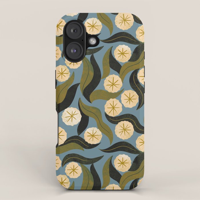 Blue Floral iPhone Case Gallery Image 1