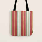 Retro Striped Color Harmony Tote Bag Gallery Image 1