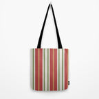Retro Striped Color Harmony Tote Bag Gallery Image 2