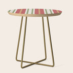 Retro Striped Color Harmony Side Table Gallery Image 1