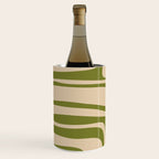 Palm Springs - Midcentury Modern Retro Pattern in Mid Mod Beige and Olive Green Wine Chiller Gallery Image 2